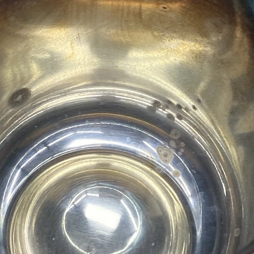 Oneida‎ Silversmith Stemmed Chalices Wine Water 4 Goblets Irridescent Aluminum